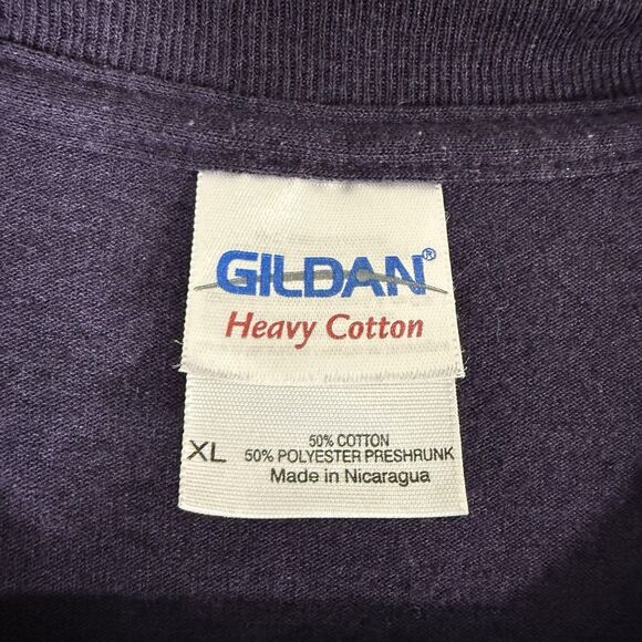 K State Wildcats Football Shirt Men's XL Purple Short Sleeve Crew Neck Cotton Bl - Picture 3 of 7